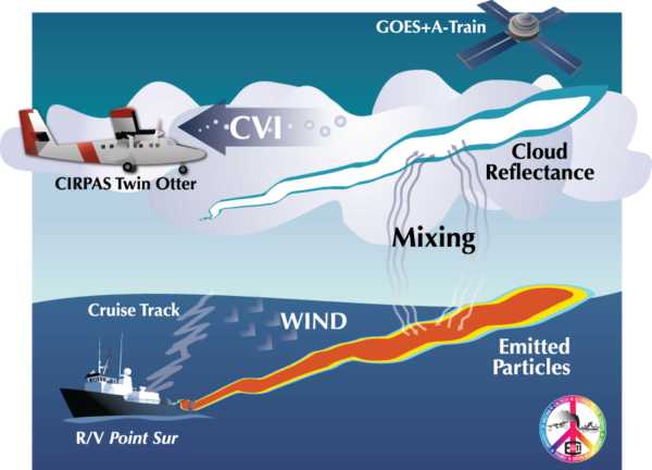 Marine background and plume aerosol measurements off the coast of California in July-August 2011 during E-PEACE (Eastern P...